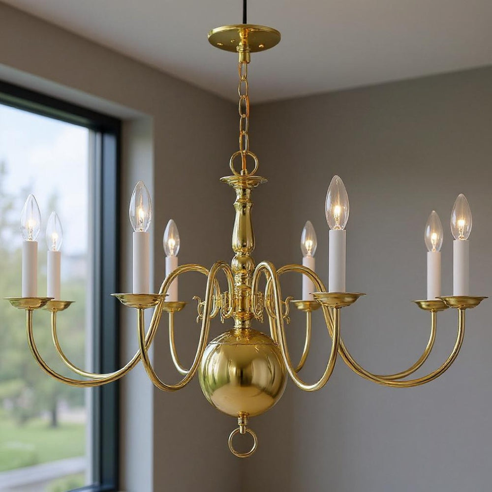HomeRoots Eight Light Dimmable Chandelier - Modern Cylinder Design with Steel Shades for Elegant Spaces 687549