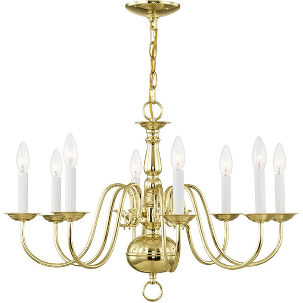 HomeRoots Eight Light Dimmable Chandelier - Modern Cylinder Design with Steel Shades for Stylish Ambiance 687551