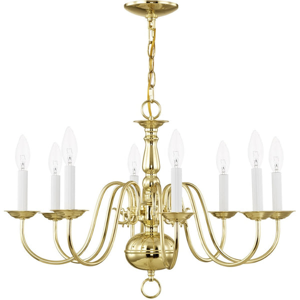 HomeRoots Eight Light Dimmable Chandelier - Modern Cylinder Design with Steel Shades for Stylish Ambiance 687551