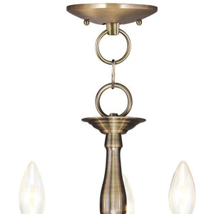 HomeRoots Three Light Dimmable Chandelier - Modern Cylinder Design with Steel Shades for Stylish Illumination 687552