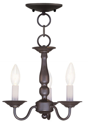 HomeRoots Bronze Three-Light Dimmable Chandelier - Stylish Cylinder Shades for Modern Elegance & Ambiance 687554