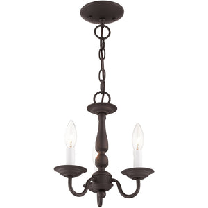 HomeRoots Bronze Three-Light Dimmable Chandelier - Stylish Cylinder Shades for Modern Elegance & Ambiance 687554