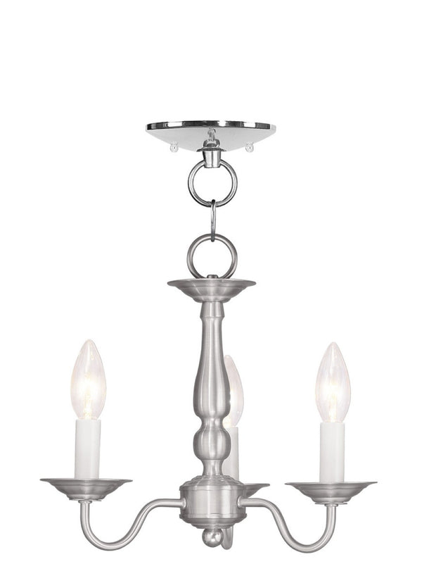 HomeRoots Three Light Dimmable Chandelier - Modern Cylindrical Shades, Steel Design for Versatile Lighting Solutions 687555