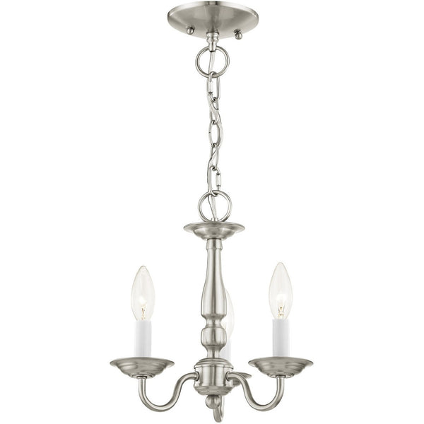 HomeRoots Three Light Dimmable Chandelier - Modern Cylindrical Shades, Steel Design for Versatile Lighting Solutions 687555