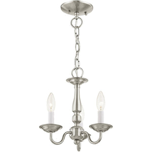 HomeRoots Three Light Dimmable Chandelier - Modern Cylindrical Shades, Steel Design for Versatile Lighting Solutions 687555