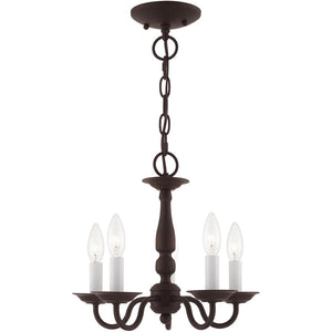 HomeRoots Bronze Five-Light Dimmable Chandelier – Elegant Cylinder Shades for Stylish Home Lighting Solutions 687557