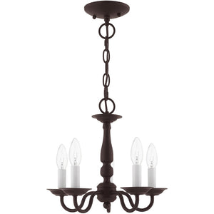 HomeRoots Bronze Five-Light Dimmable Chandelier – Elegant Cylinder Shades for Stylish Home Lighting Solutions 687557
