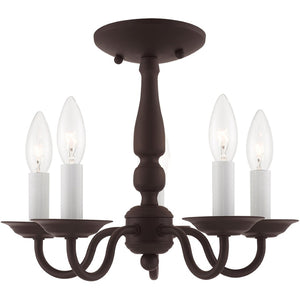 HomeRoots Bronze Five-Light Dimmable Chandelier – Elegant Cylinder Shades for Stylish Home Lighting Solutions 687557