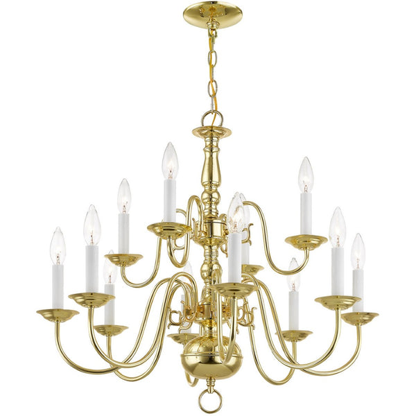 HomeRoots Twelve Light Dimmable Chandelier – Modern Steel Design for Elegant Ambiance in Any Room 687560