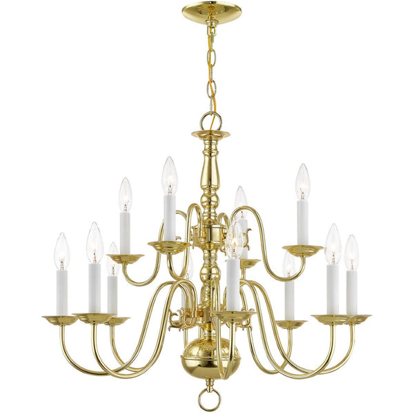 HomeRoots Twelve Light Dimmable Chandelier – Modern Steel Design for Elegant Ambiance in Any Room 687560
