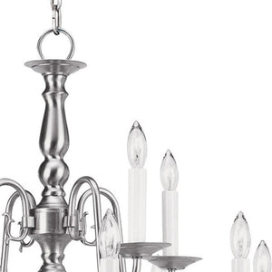 HomeRoots Twelve Light Dimmable Chandelier - Modern Steel Shades for Stylish Ambiance in Any Room 687564