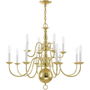 HomeRoots Twelve Light Dimmable Chandelier - Modern Cylindrical Shades for Bright, Adjustable Illumination 687568