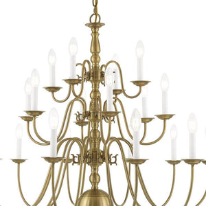 HomeRoots Multi Light Dimmable Chandelier – Stylish Steel Shades for Modern Living Spaces, Perfect Ambiance! 687570