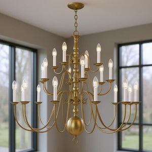HomeRoots Multi Light Dimmable Chandelier – Stylish Steel Shades for Modern Living Spaces, Perfect Ambiance! 687570