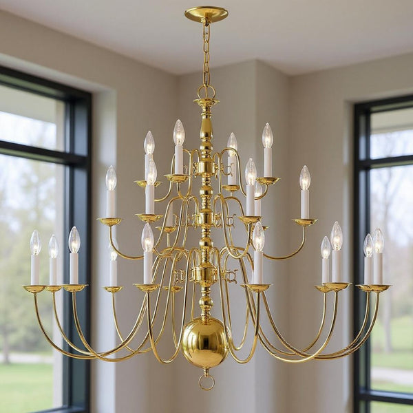 HomeRoots Multi Light Dimmable Chandelier - Modern Cylindrical Shades for Elegant Lighting & Ambiance Control 687571