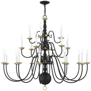 HomeRoots Black Multi-Light Dimmable Chandelier - Modern Cylindrical Shades for Elegant Ambient Lighting 687572
