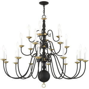 HomeRoots Black Multi-Light Dimmable Chandelier - Modern Cylindrical Shades for Elegant Ambient Lighting 687572