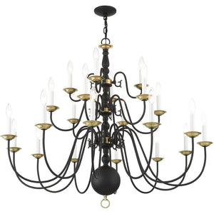 HomeRoots Black Multi-Light Dimmable Chandelier - Modern Cylindrical Shades for Elegant Ambient Lighting 687572