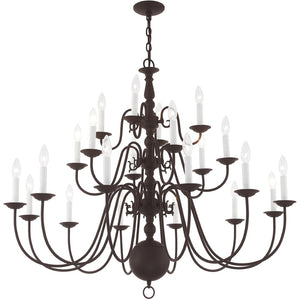 HomeRoots Bronze Multi-Light Dimmable Chandelier - Elegant Cylinder Design for Stylish Illumination & Warmth 687573