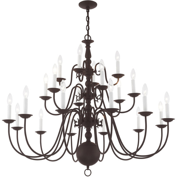 HomeRoots Bronze Multi-Light Dimmable Chandelier - Elegant Cylinder Design for Stylish Illumination & Warmth 687573
