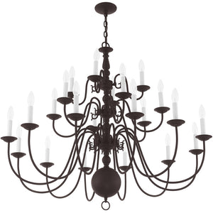 HomeRoots Bronze Multi-Light Dimmable Chandelier - Elegant Cylinder Design for Stylish Illumination & Warmth 687573