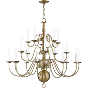 HomeRoots Multi Light Dimmable Chandelier - Modern Cylinder Shades for Stylish Ambiance in Any Space 687575