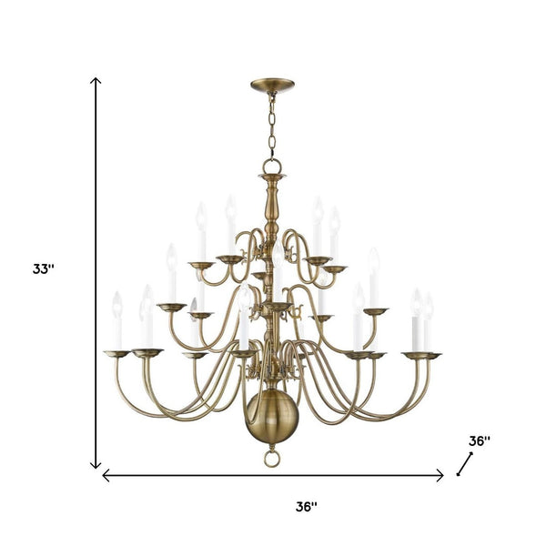 HomeRoots Multi Light Dimmable Chandelier - Modern Cylinder Shades for Stylish Ambiance in Any Space 687575