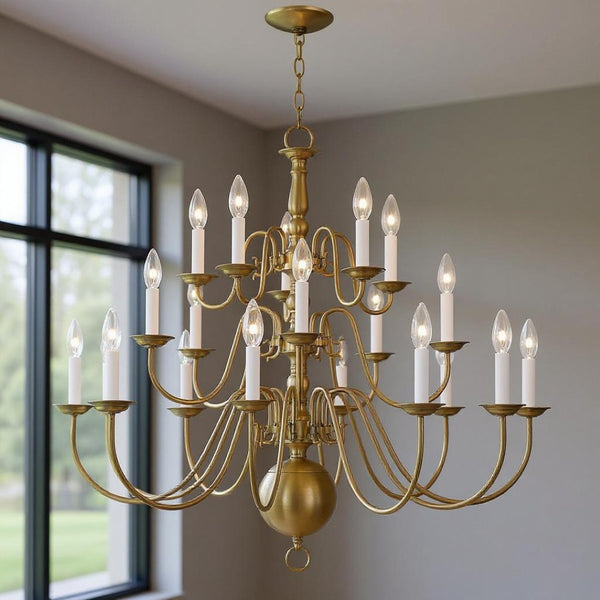 HomeRoots Multi Light Dimmable Chandelier - Modern Cylinder Shades for Stylish Ambiance in Any Space 687575