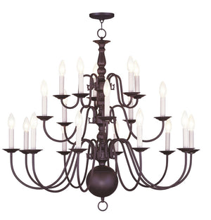 HomeRoots Bronze Multi-Light Dimmable Chandelier with Cylinder Shades - Elegant Lighting for Any Space 687577