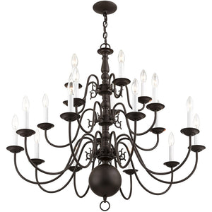HomeRoots Bronze Multi-Light Dimmable Chandelier with Cylinder Shades - Elegant Lighting for Any Space 687577