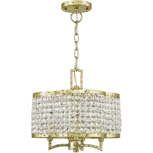 HomeRoots Four Light Dimmable Chandelier - Modern Cylinder Shades for Customizable Ambiance & Style 687585