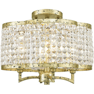 HomeRoots Four Light Dimmable Chandelier - Modern Cylinder Shades for Customizable Ambiance & Style 687585