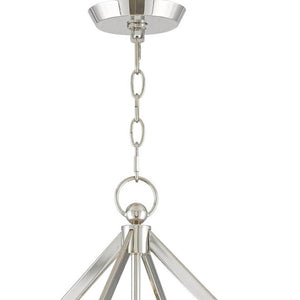 HomeRoots Four Light Dimmable Chandelier – Modern Cylinder Shades, Durable Steel, Perfect for Any Room 687599
