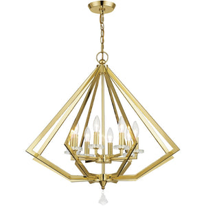 HomeRoots Eight Light Dimmable Chandelier - Modern Cylinder Design with Steel Shades for Versatile Decor Styles 687607