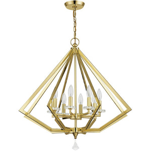 HomeRoots Eight Light Dimmable Chandelier - Modern Cylinder Design with Steel Shades for Versatile Decor Styles 687607