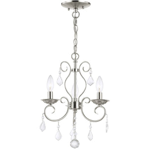 HomeRoots Three Light Dimmable Chandelier – Modern Cylindrical Shades for Stylish, Adjustable Home Illumination 687619