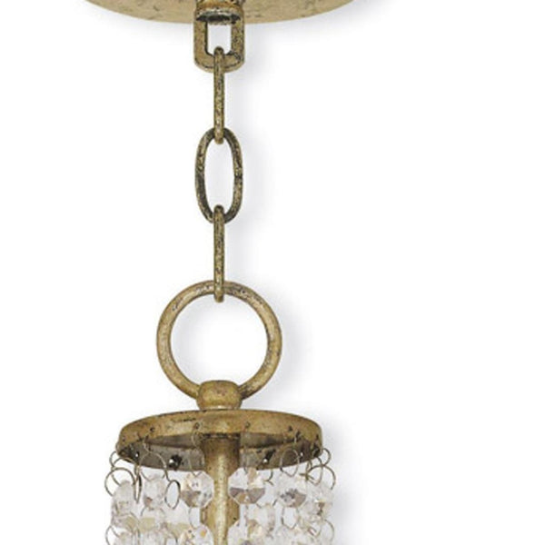 HomeRoots Gold Two-Light Dimmable Chandelier with Off-White Shades – Modern Elegance for Any Space 687625