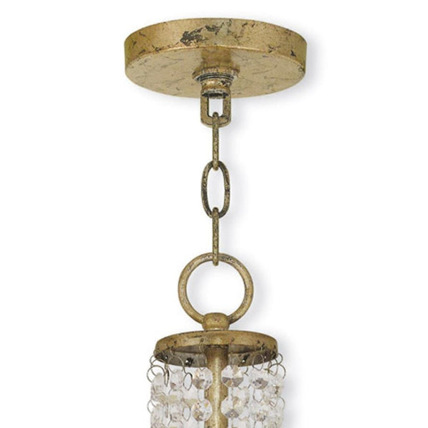 HomeRoots Gold Two-Light Dimmable Chandelier with Off-White Shades – Modern Elegance for Any Space 687625