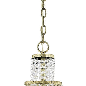 HomeRoots Bronze Elegant Five-Light Dimmable Chandelier with Off-White Shades for Modern Spaces & Décor 687630
