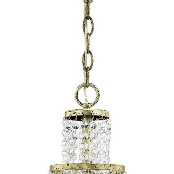 HomeRoots Bronze Elegant Five-Light Dimmable Chandelier with Off-White Shades for Modern Spaces & Décor 687630