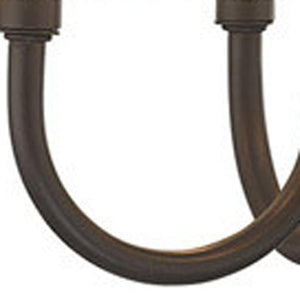 HomeRoots Bronze Four-Light Dimmable Chandelier with Elegant Cylinder Shades for Contemporary Spaces 687635