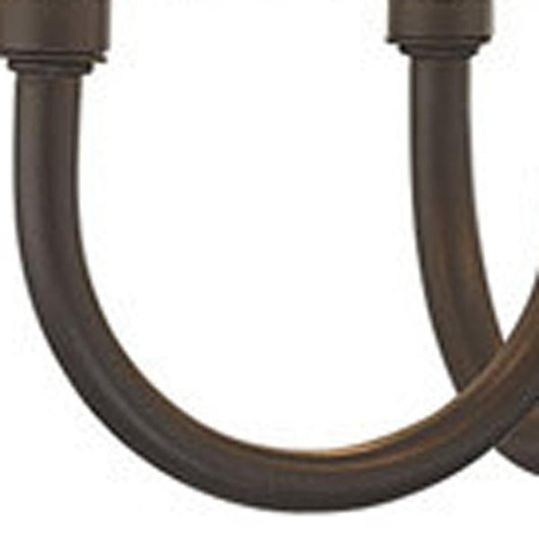 HomeRoots Bronze Four-Light Dimmable Chandelier with Elegant Cylinder Shades for Contemporary Spaces 687635