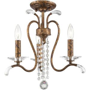 HomeRoots Bronze Three-Light Dimmable Chandelier with Cylinder Shades – Elegant Metal Fixture for Modern Spaces 687638