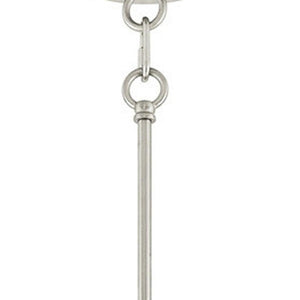 HomeRoots Nickel Four-Light Dimmable Chandelier with Cylinder Shades - Modern Metal Fixture for Any Room 687651