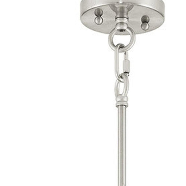 HomeRoots Five Light Dimmable Chandelier - Modern Cylinder Shades for Stylish Ambiance in Any Room 687652