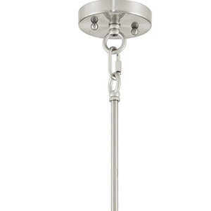 HomeRoots Five Light Dimmable Chandelier - Modern Cylinder Shades for Stylish Ambiance in Any Room 687652