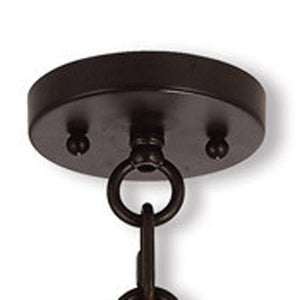HomeRoots Four Light Dimmable Chandelier – Modern Steel Shades, Sculptural Design for Stylish Ambient Illumination 687655