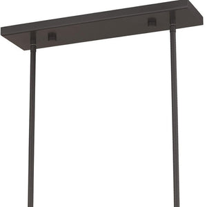 HomeRoots Three Light Dimmable Chandelier with Sleek Cylinder Shades for Modern Interior Elegance & Versatility 687658