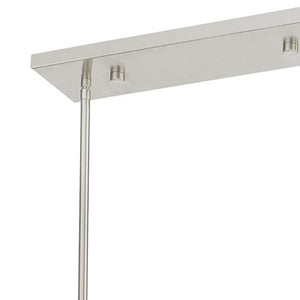 HomeRoots Three Light Dimmable Chandelier - Modern Cylinder Shades for Stylish Illumination in Any Room 687659
