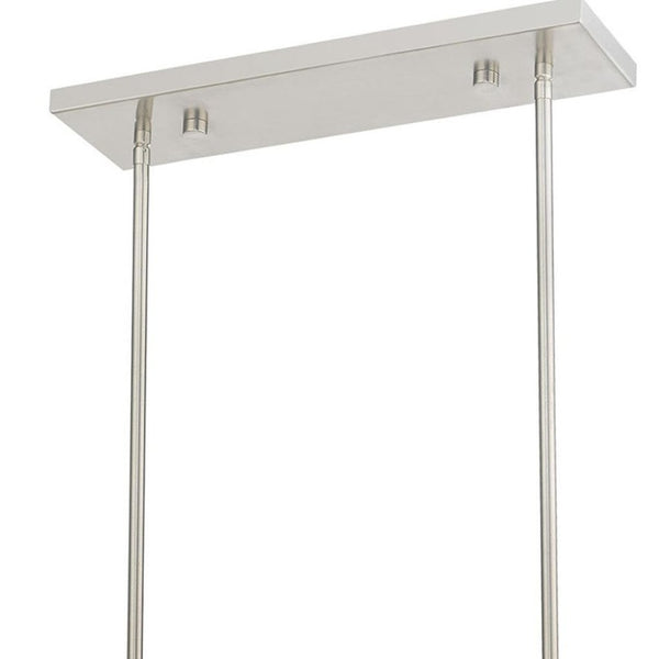 HomeRoots Three Light Dimmable Chandelier - Modern Cylinder Shades for Stylish Illumination in Any Room 687659